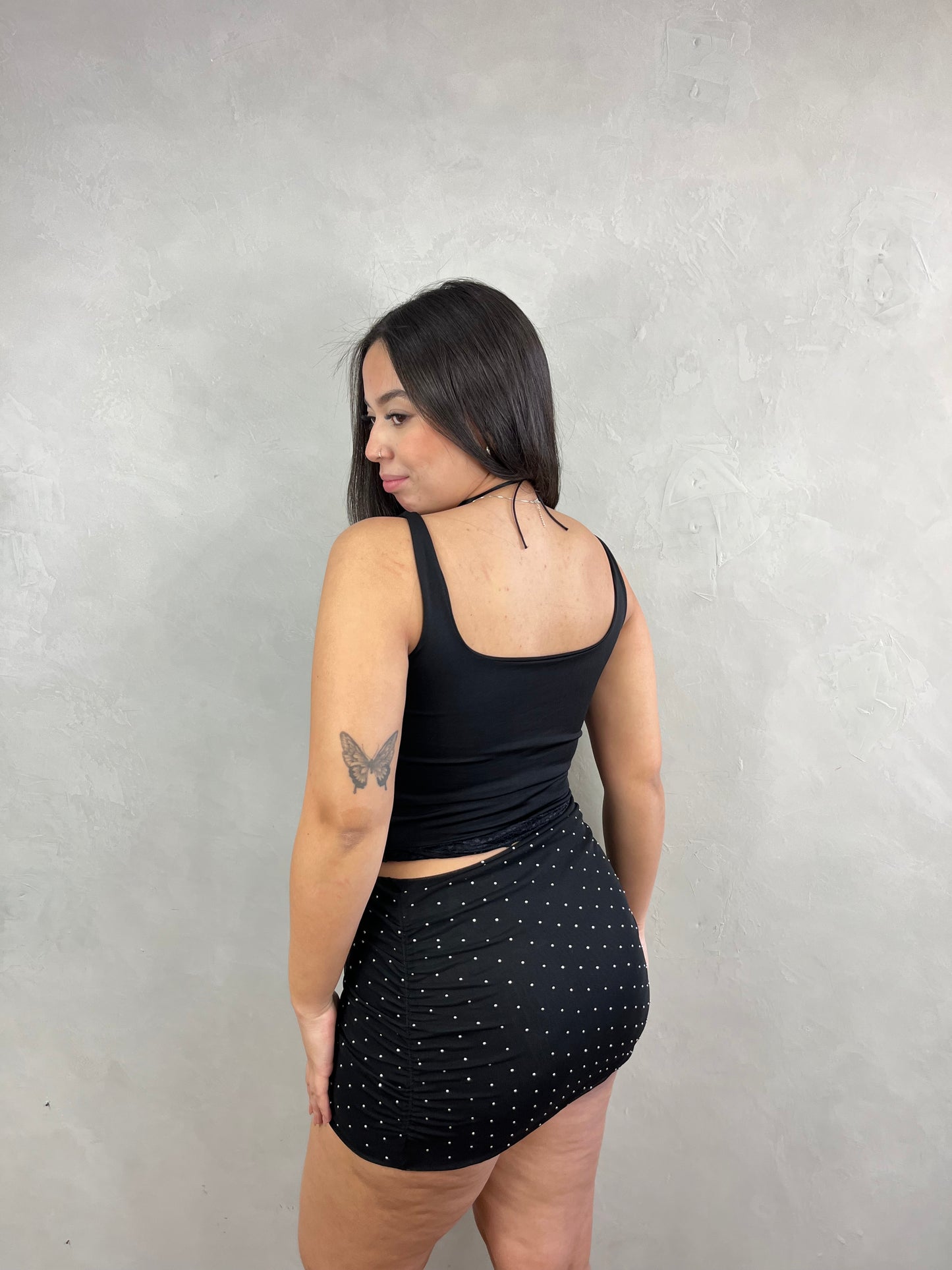 Cropped regata com renda Pompeia