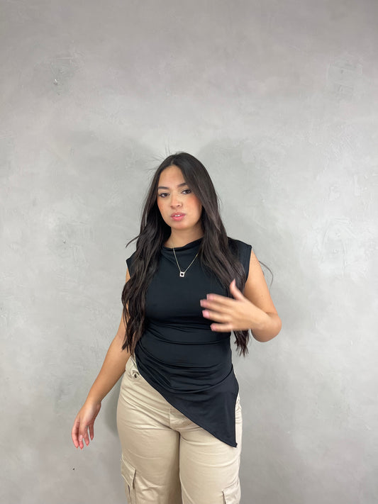 Blusa assimétrica Holanda